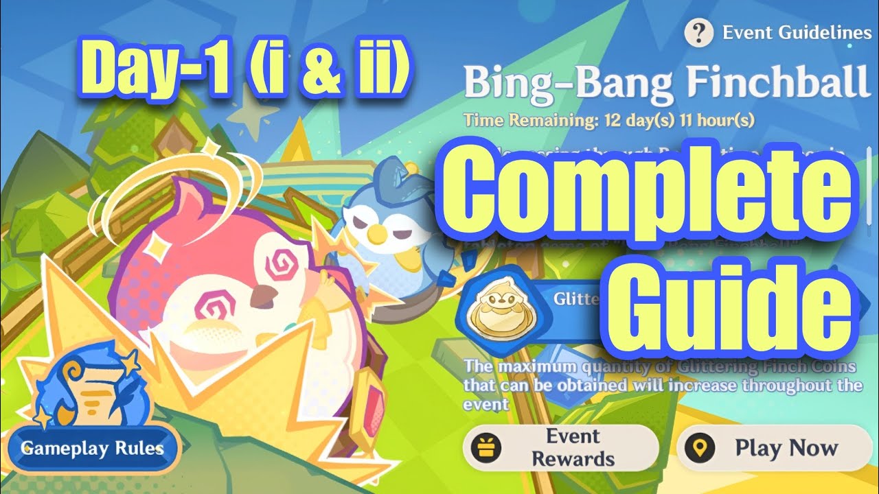 Genshin Impact 4.8 New Event | Bing Bang Finchball | Challenge Day 1 | Complete Guide