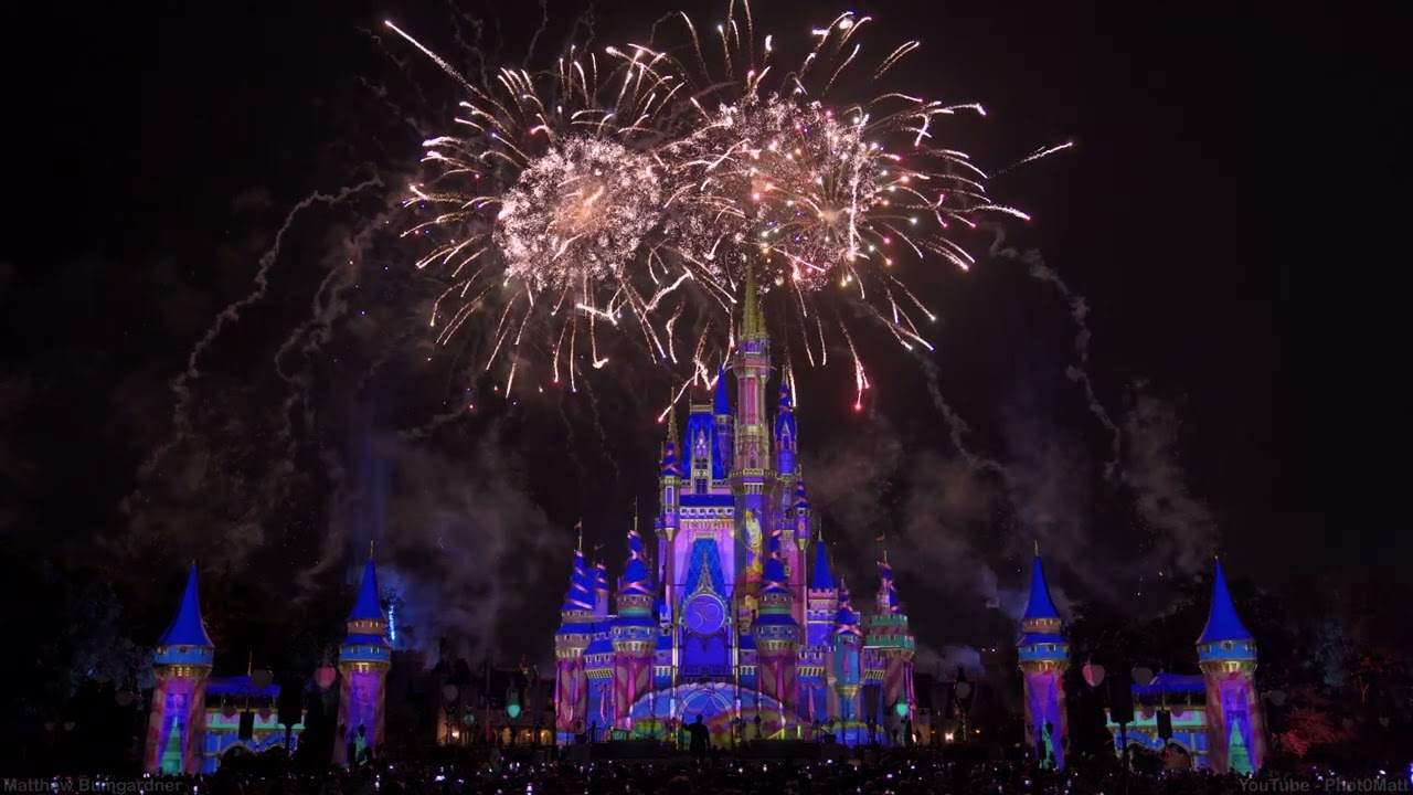 4K - SDR - Disney Enchantment Fireworks - Magic Kingdom - Walt Disney World - April 1, 2023