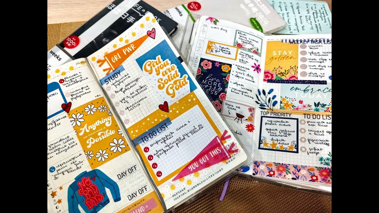 Как веду Hobonichi weeks и Kinbor weekly + новые покупки weeks с OZON