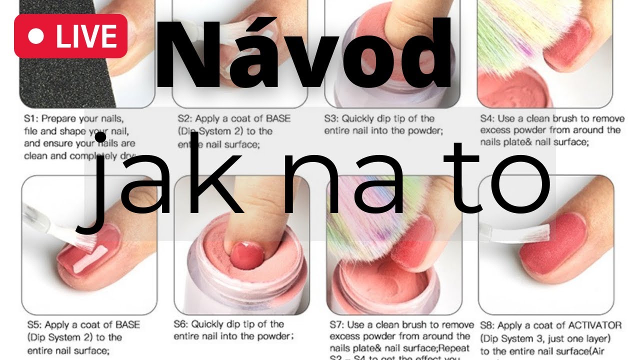 🔴Dipping System Sama na Sobě: Snadný Návod pro Krásné Nehty