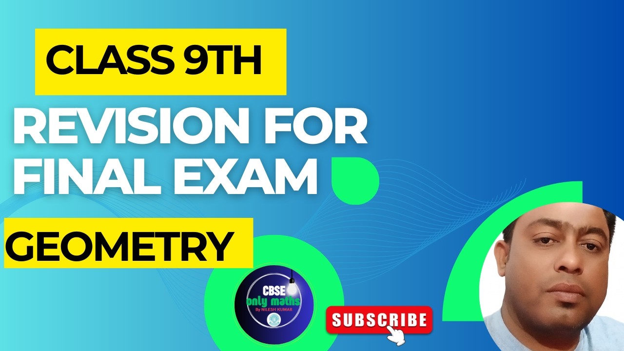Class 9th/ MIDPOINT theorem/ Quadrilaterals/ Final Exam related