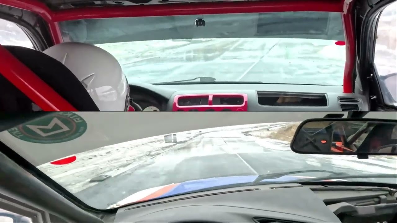 Racing Serie 17.1.2026  Honda Civic EP3 Type-R vs. BMW e36 330i on wet