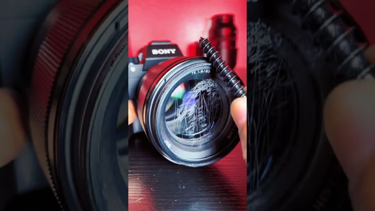 Camera Lens ASMR. Don&rsquo;t get mad, it&rsquo;s a $5 lens filter. #photography #camera #hack #art