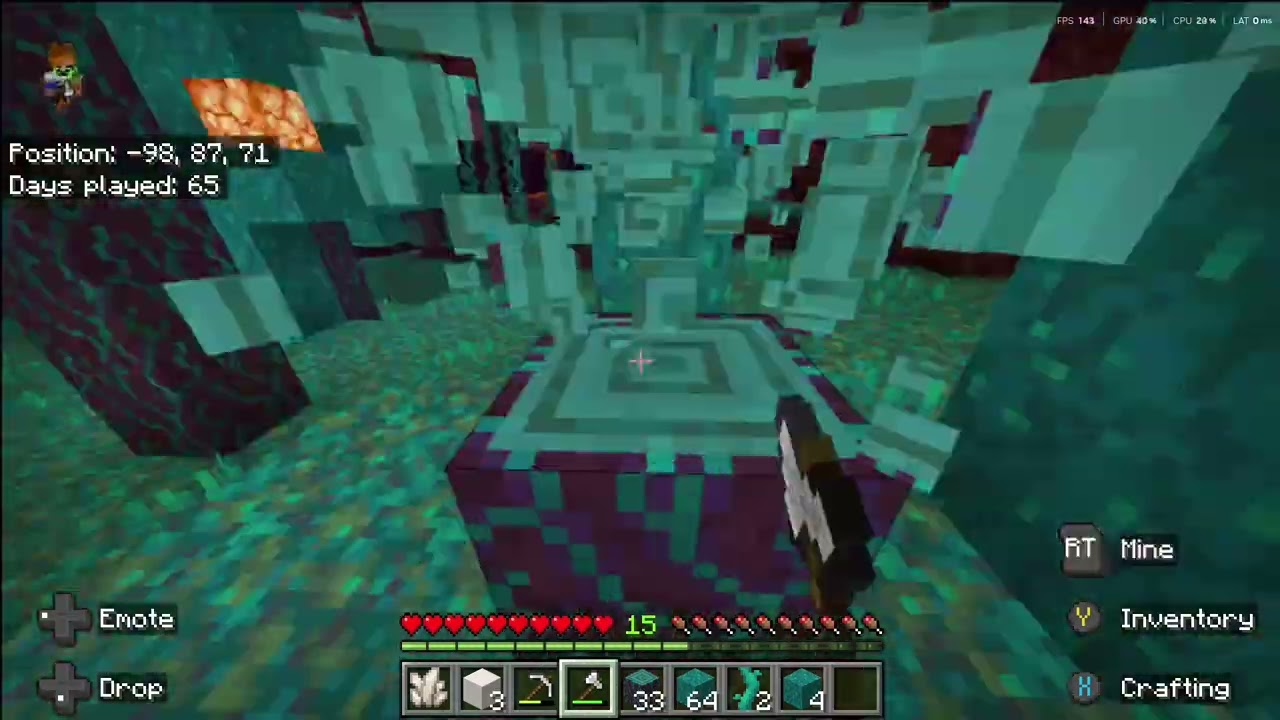 minecraft getting suplies from the nether