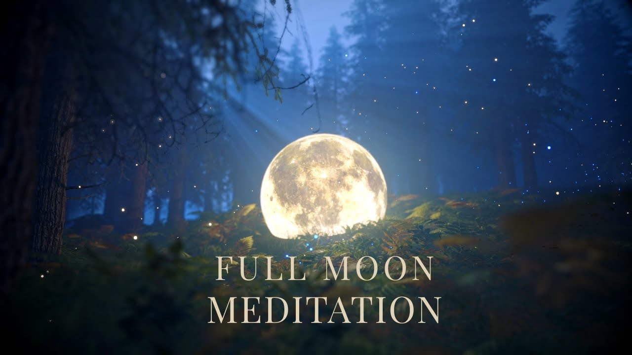 🌕Meditative & Healing Full Moon Music With Angelic Voice - Let Go of the Pressure, Stress, Anxiety