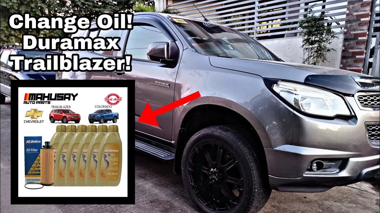 How to change oil Chevrolet Duramax Trailblazer 2.8 #changeoil #acdelco #duramax #chevy #chevrolet