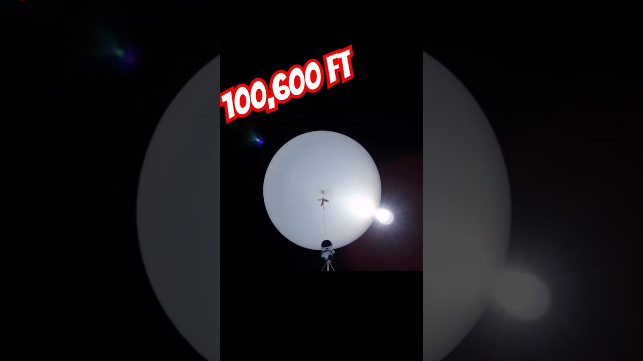 Watch a high altitude balloon burst at over 100,000 feet! #HABLAUNCH #weatherballoon #diysatellite