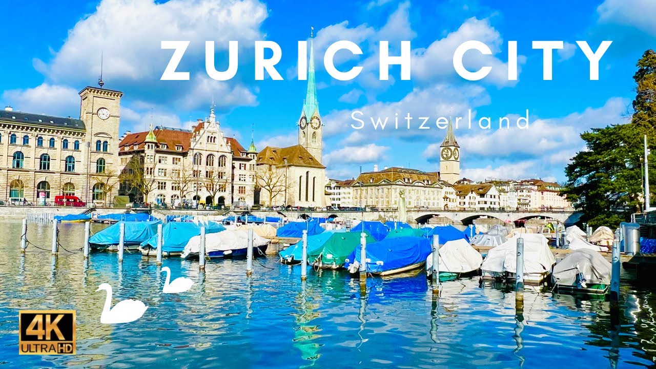 Spring walk In Zurich City Switzerland | Zürich Old Town