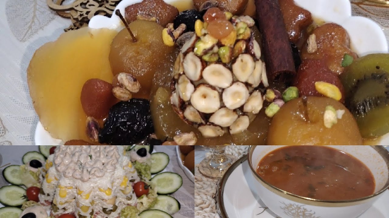 اقتراح طاولة رمضان 🌙شربة. كبدة مشرملة. بيتزا. طاجين الحلو