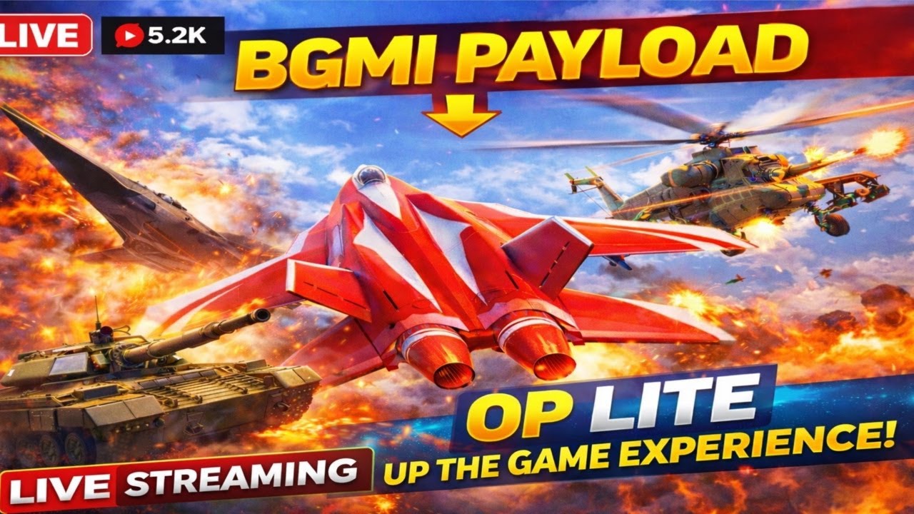 PUBG \ BGMI Payload Mode Live 😱 Fighter jet Pro Skills,Tank,Robot Havercraft & RPG
