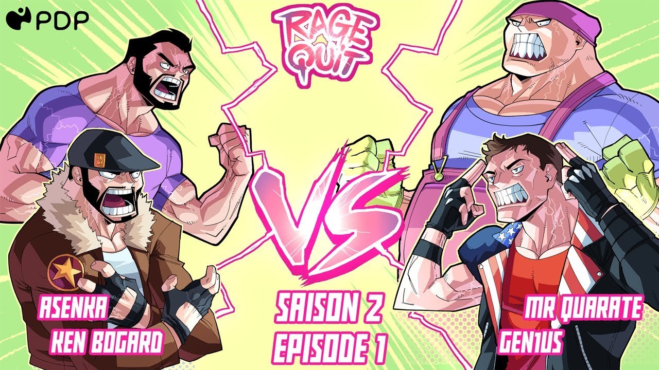 RAGE QUIT S0201 - ASENKA & KEN BOGARD VS. Mr QUARATE & GEN1US !
