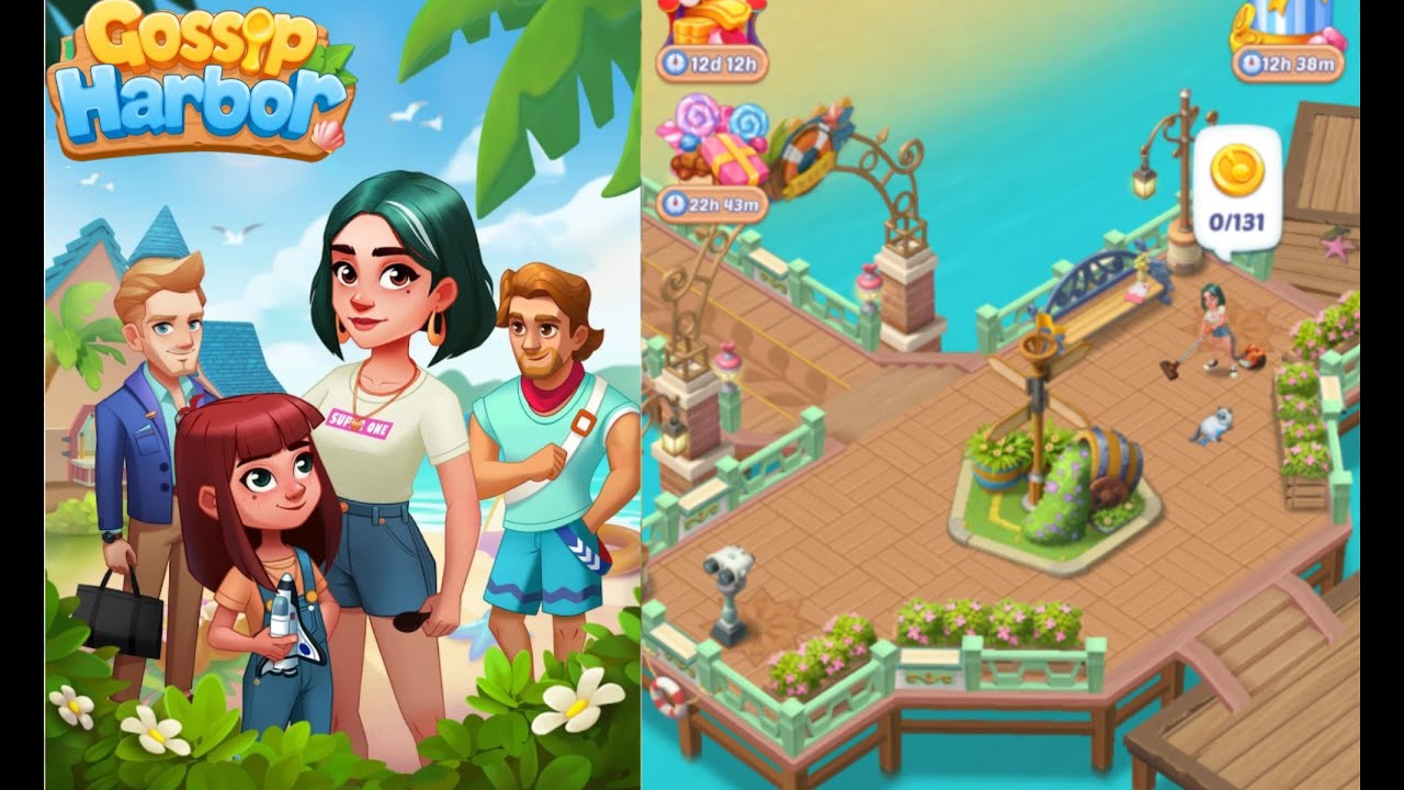 Gossip Harbor : Merge Game /🍰☕️ Day 53 Level 49 Part 53🥖🍞