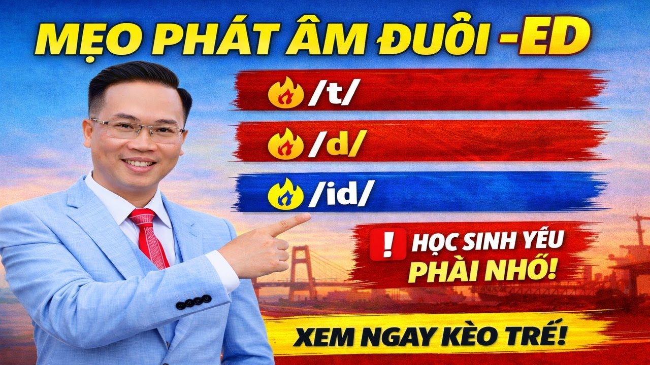 Mẹo phát âm đuôi -ED | Học sinh yếu phải nhớ