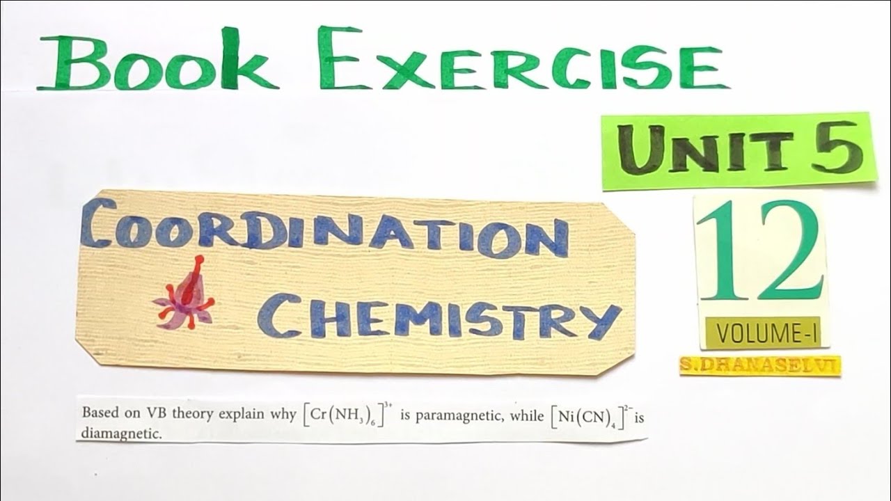 Book Exercise/Q-5/Coordination Chemistry