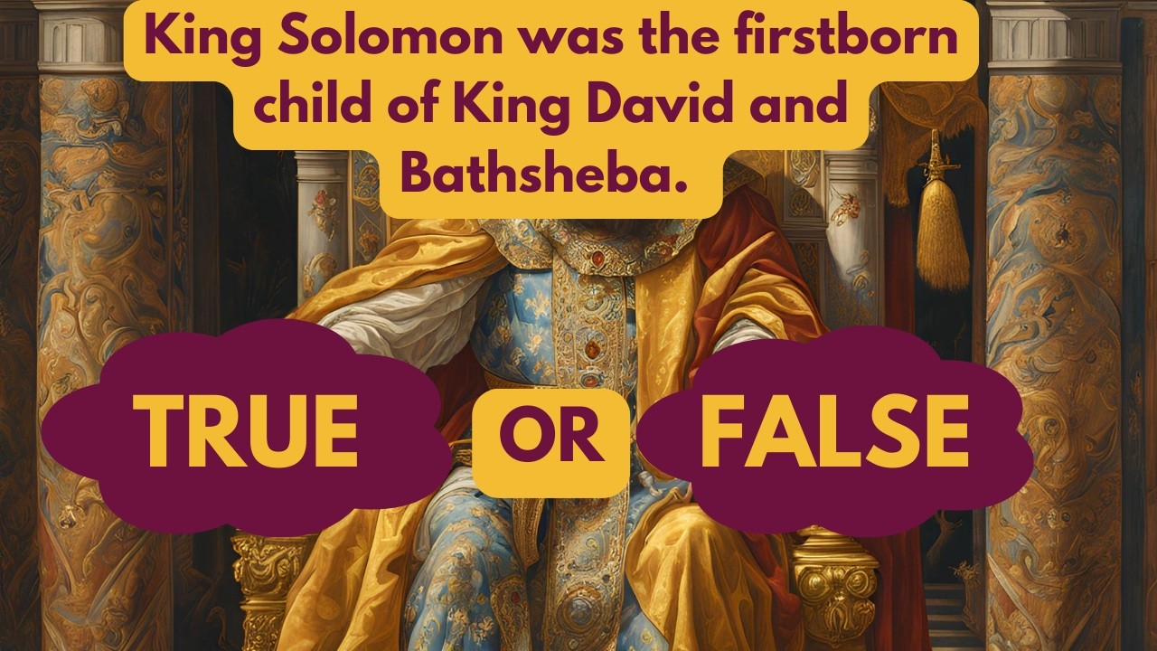 15 Questions-True Or False Bible Quiz