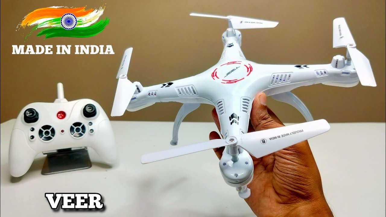RC Veer Drone - Made in india RC Drone Unboxing & Flying Test - Chatpat toy tv