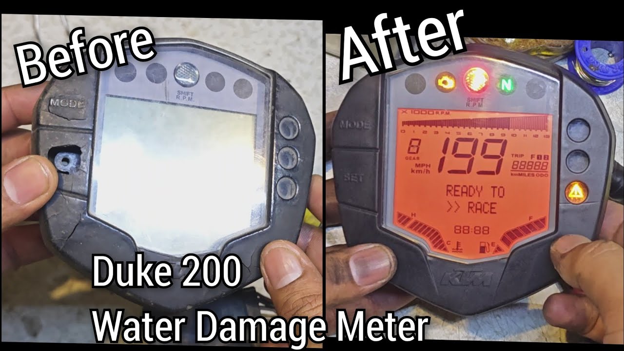 Duke 200 Water Damage Meter Repair as like Original New #ktm #repair #viral