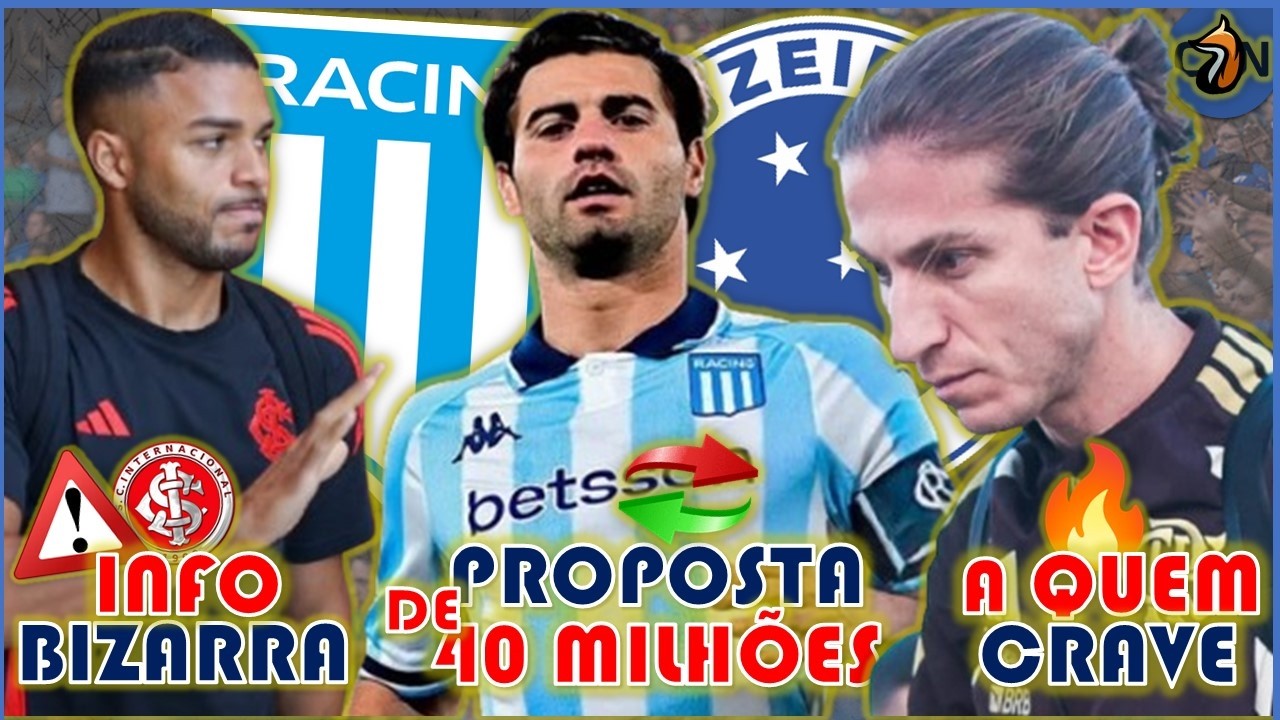 💰🦊 ZÊRO FEZ OFERTA DE 40 MILHÕES  PRA JOGADOR DO RACING 🔥 FILIPE LUÍS OFF ⚠️ INTER CALOTEIRO 2.0 E+