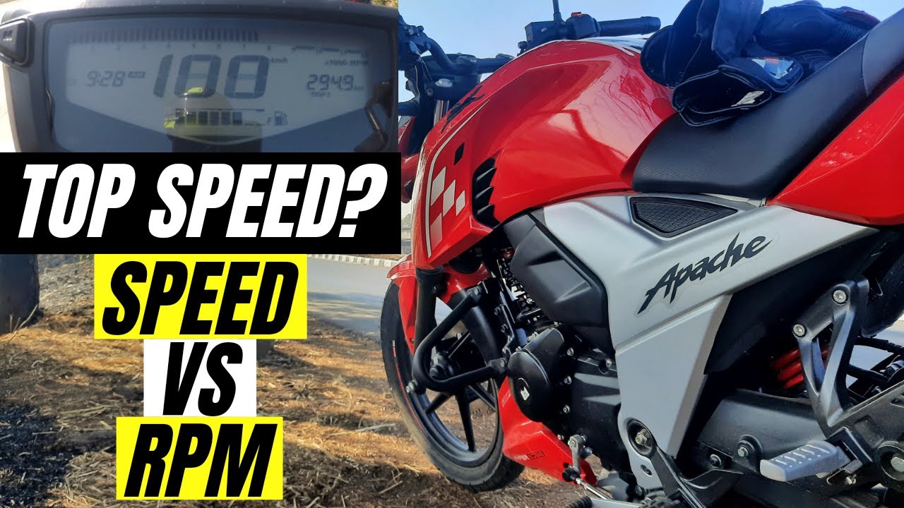 2021 TVS APACHE RTR 160 4V WHY THIS IS MORE IMPORTANT THAN TOP SPEED? BS6 APACHE 160 4V SPEED VS RPM