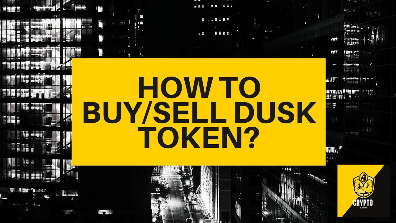 How to buy/sell DUSK Token? Crypto Beginners Guide - $DUSK explained