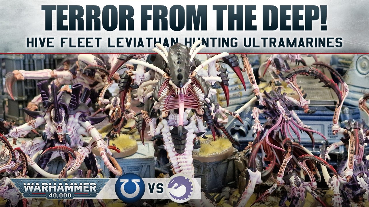 Leviathan Tyranids vs Ultramarines Space Marines Warhammer 40K 11th Edition Battle Report 2000pts