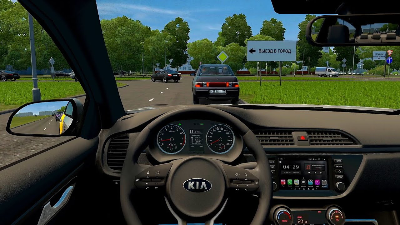 KIA Rio - City Car Driving | Racing wheel gameplay