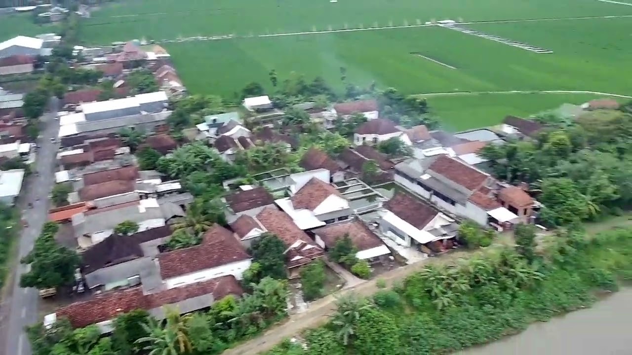 Sanggrahan tulungagung dari atas perkampungan asri nan exsotis#automobile #drone #views 