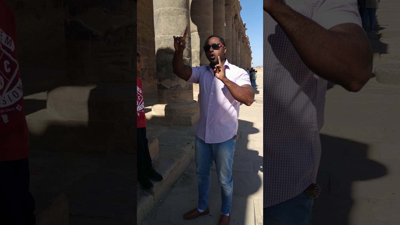 Archaeologist explanation from Philae temple in Aswan :)