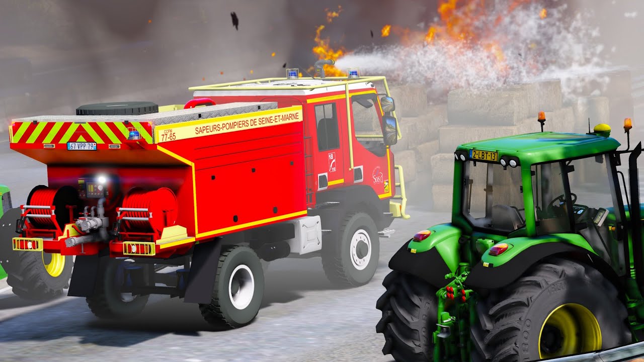 [GTA5] MANIFESTATION DES AGRICULTEURS - LES POMPIERS ETEIGNENT LES FEUX | SDIS-77