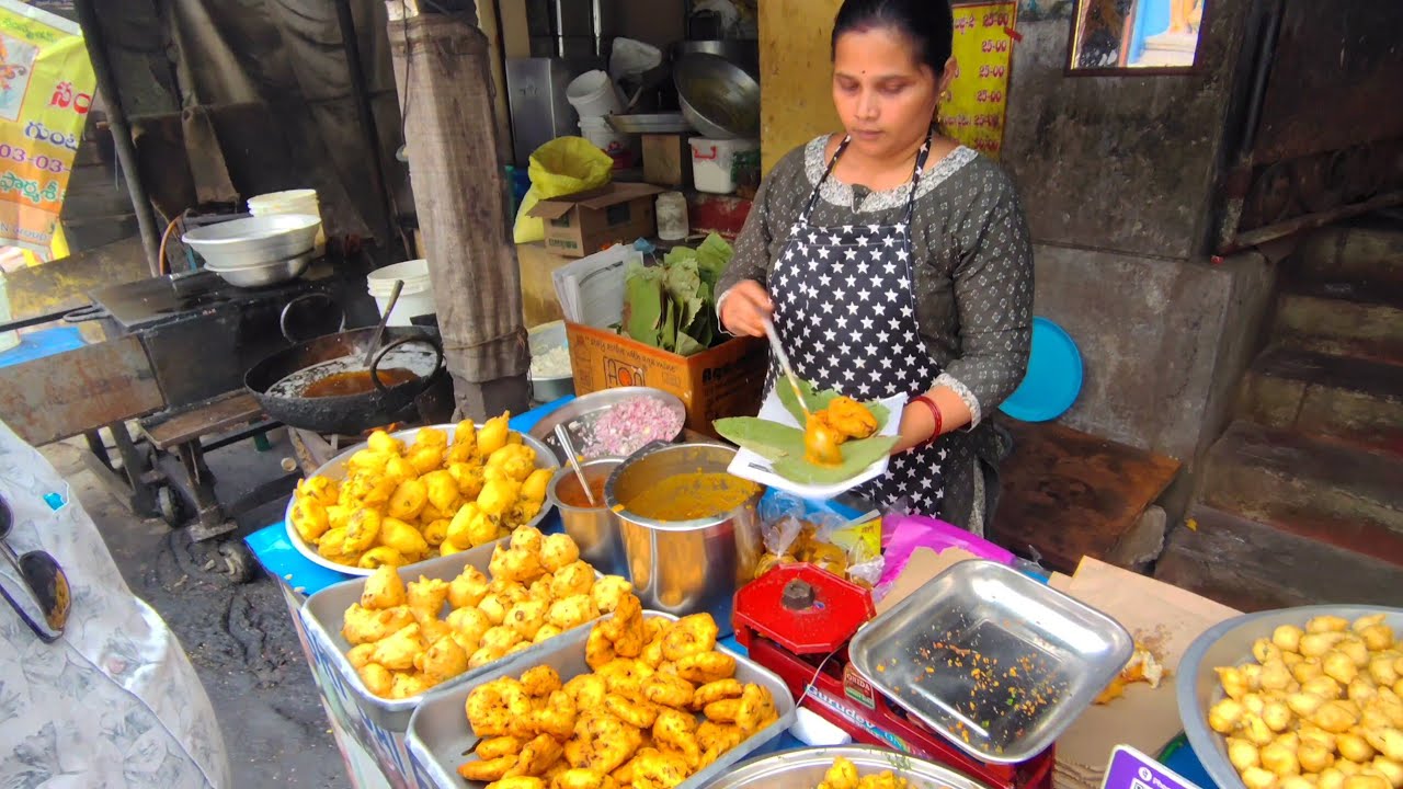 Best Evening Snacks | Mirchi Bajji | Masala Vada |Guntur Street Food #indianstreetfood #mirchipakoda