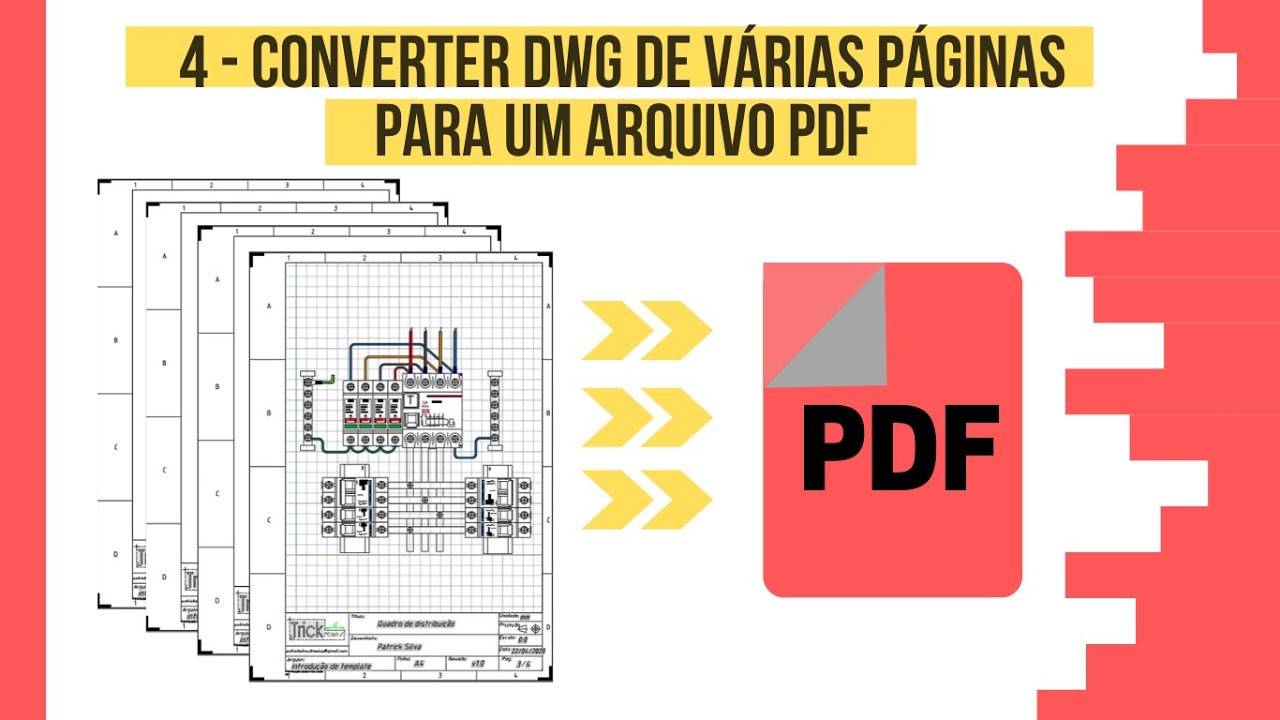 4 - Converter DWG para várias páginas de um arquivo PDF. ( Aula 17 )