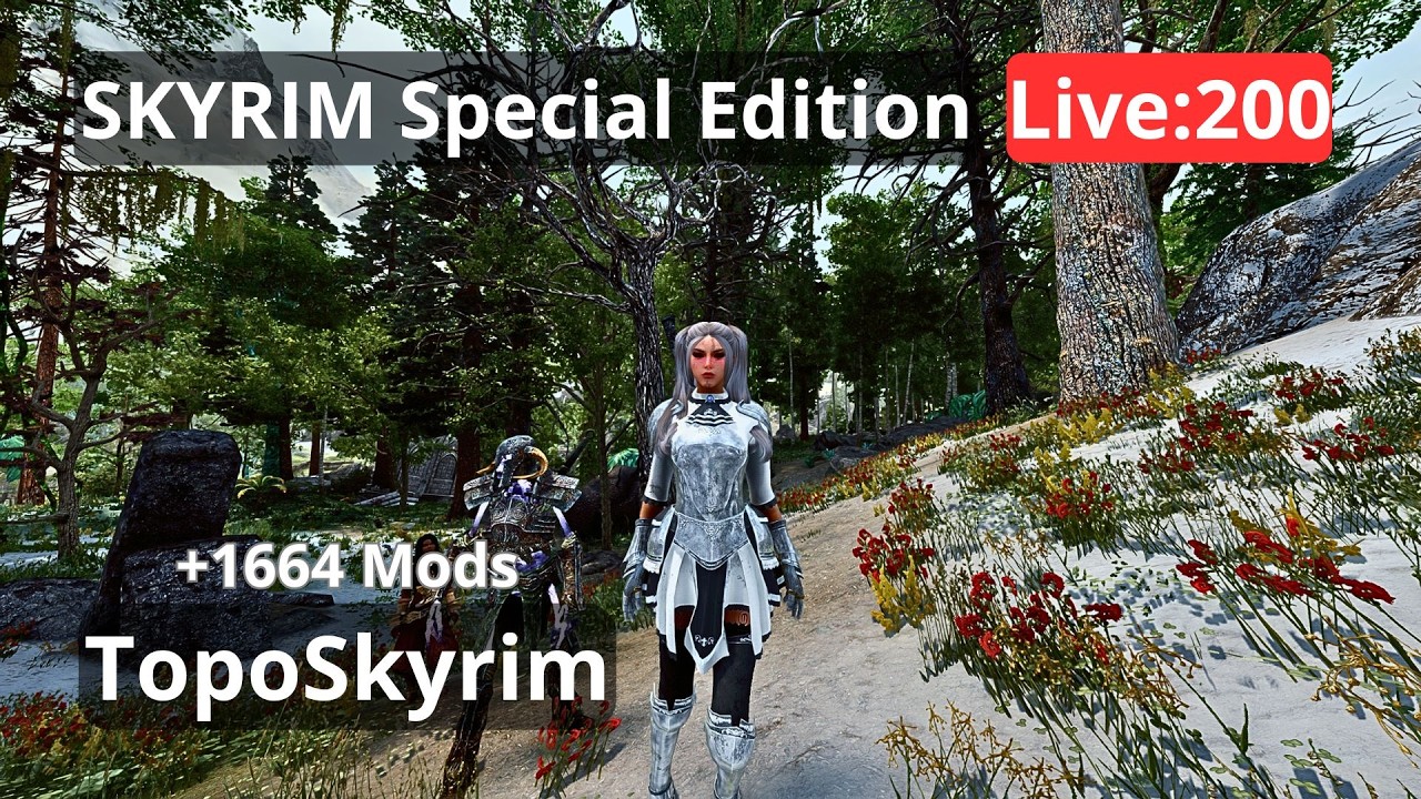 🔴 SKYRIM SE: El SECRETO de los ELFOS de las NIEVES y las Capillas Olvidadas | 1665 Mods | Live 200