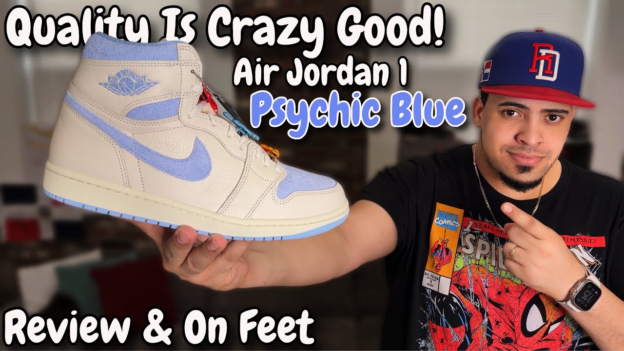 Обзор и фото на ногах кроссовок Jordan 1 Psychic Blue 🔥Потрясающего качества🔥