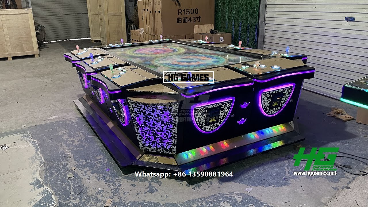 10 Seats 86 Inch Fish Game Cabinet Arcade 10 Players Fish Table Game Machine