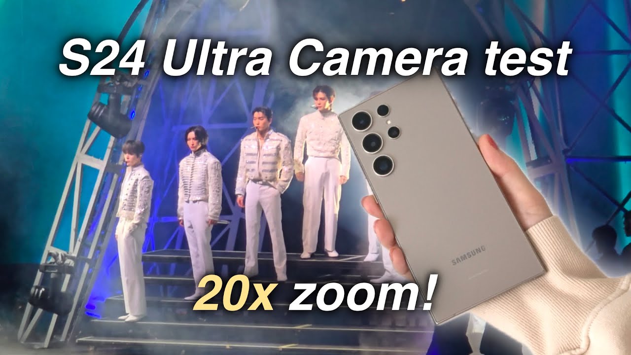 Can’t decide to buy Galaxy S24 Ultra or iPhone 15 pro?✨📱comparing camera at ATEEZ concert