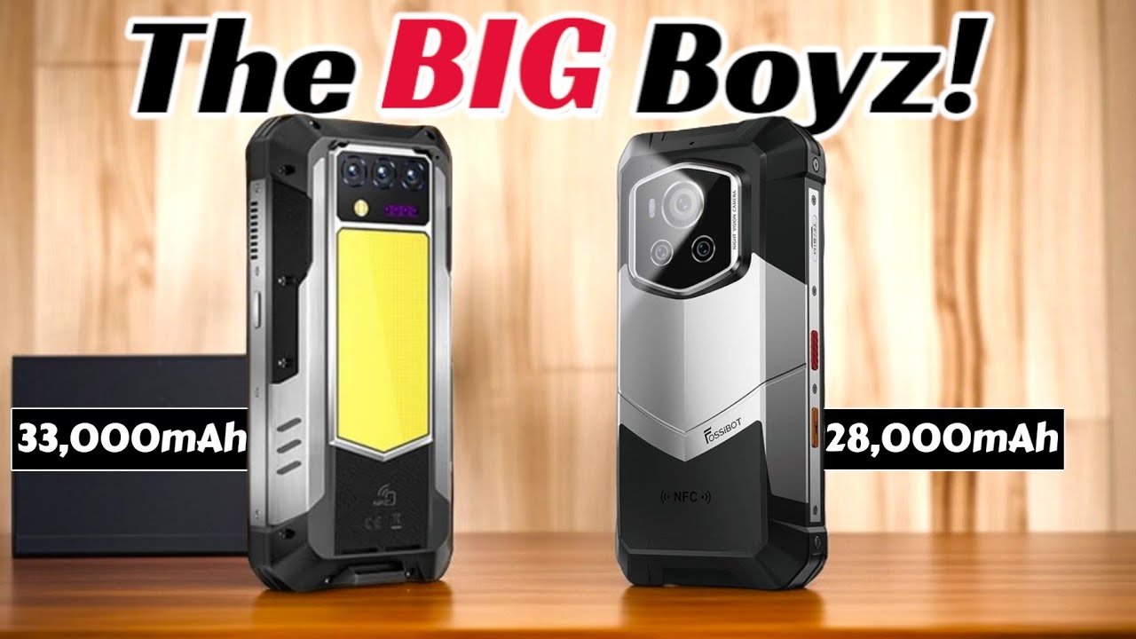 FOSSiBOT F107 pro  (VS) OUKITEL WP100 Titan - The Biggest battery Rugged phones in 2025.