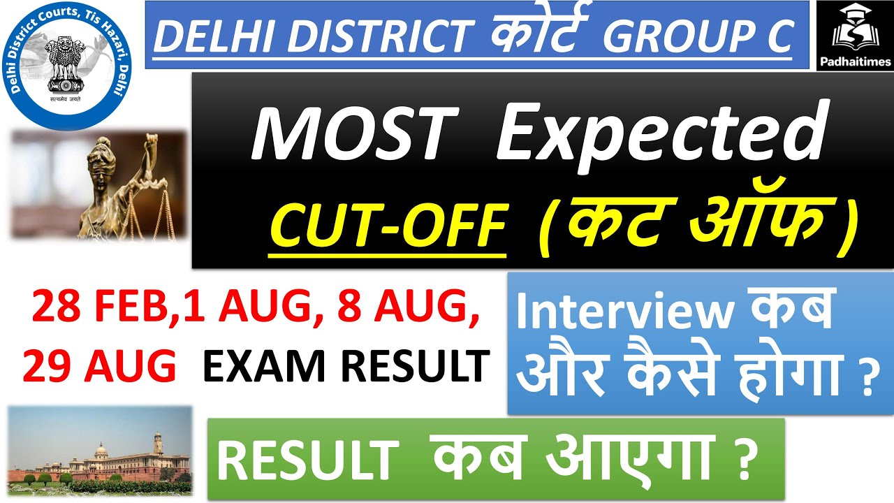 Delhi District court group CUT OFF |DDC peon Cut-off | ddc cut off 2021 | ddc cutoff| ddc result