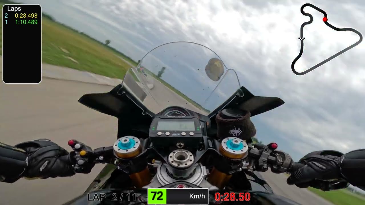 Grand Bend Motorplex (GBM) - Ride42 Track Day (Technical Layout) 07-28-2025