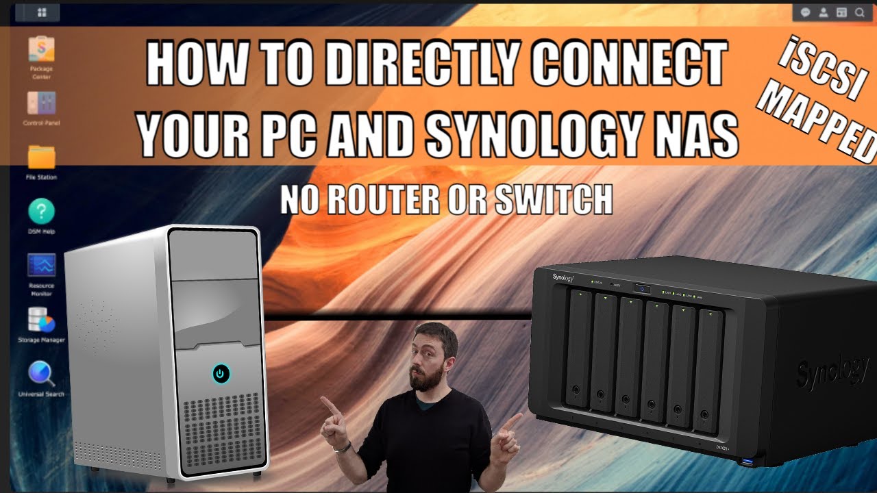 Synology NAS - How to Connect Directly without a Switch or Router using iSCSI & Mapped Drives