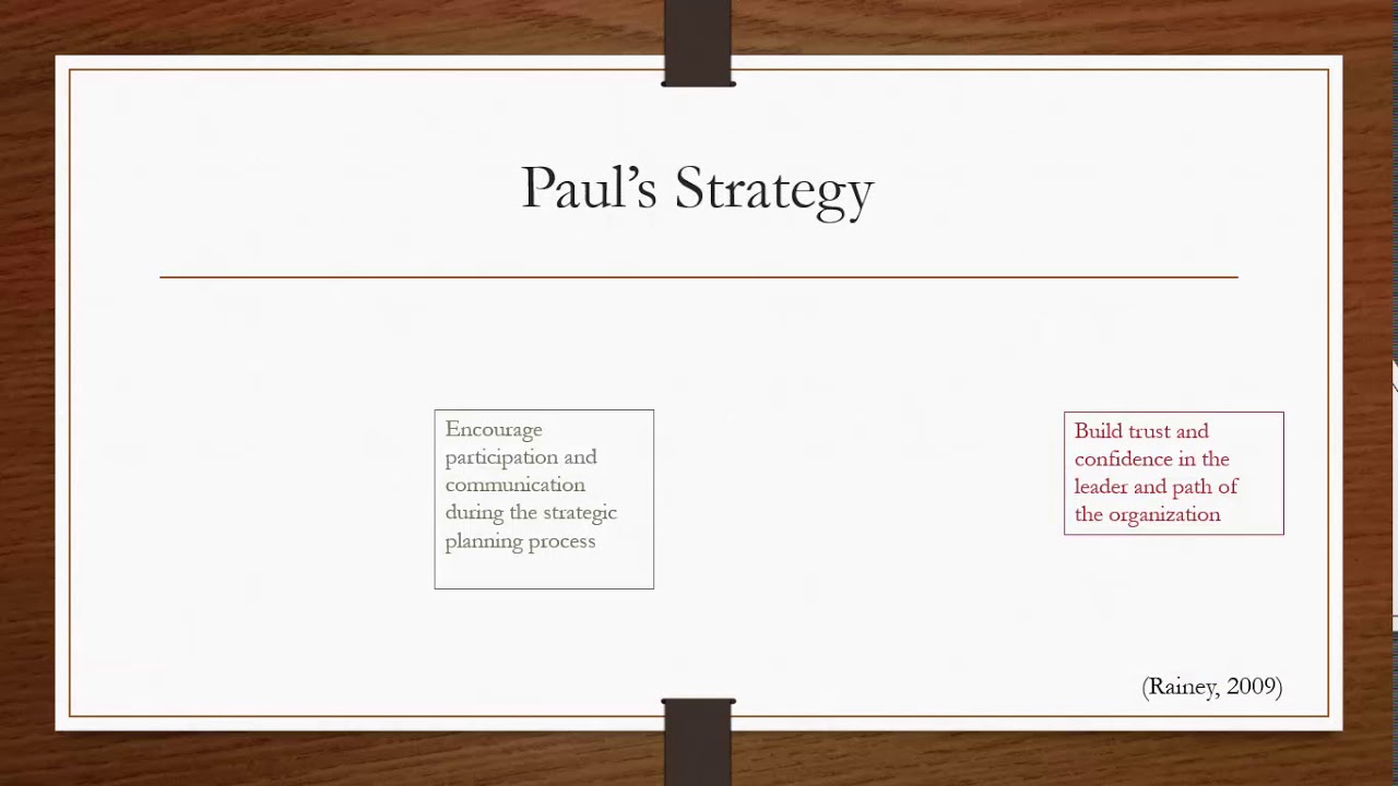 Paul Levy Case Study