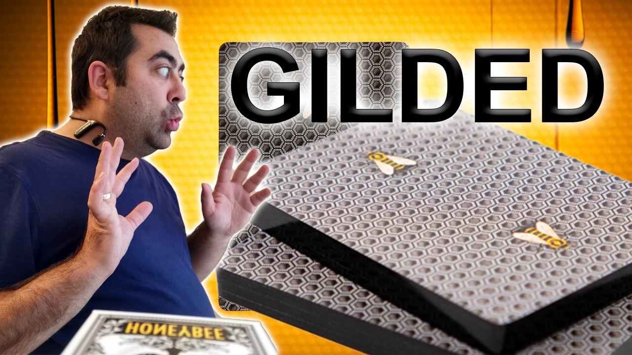 RARE Black GILDED Honeybee Playing Card Unboxing and definitive Review