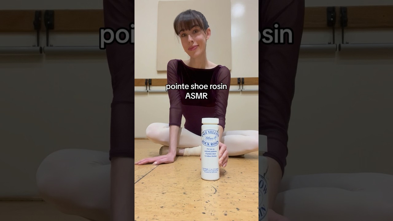 Pointe Shoe Rosin ASMR #dancer #ballet #biancascaglione #shorts