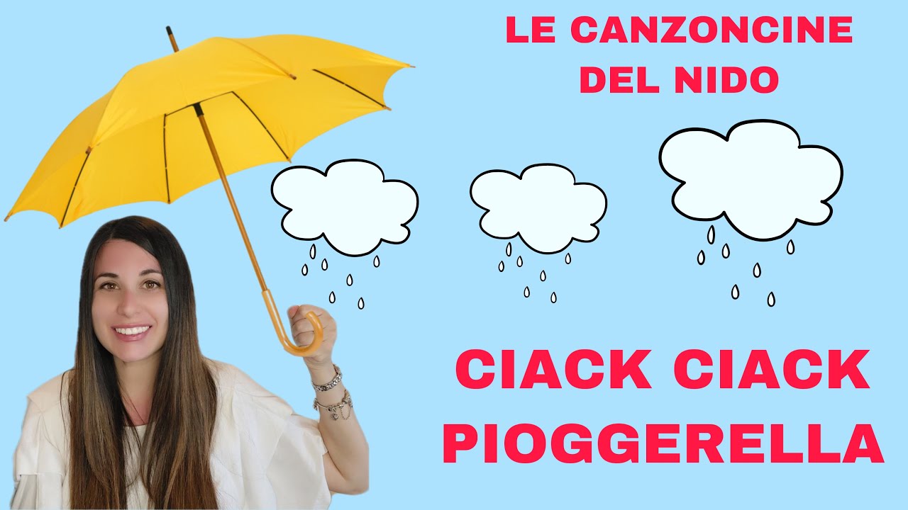 CANZONI PER BAMBINI: CIACK CIACK FA PIOGGERELLA