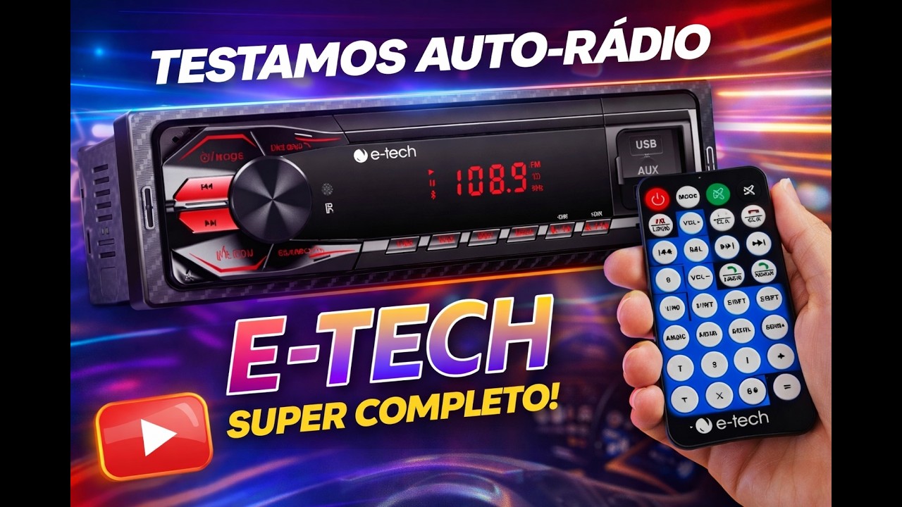 Auto Rádio E-Tech Premium 
