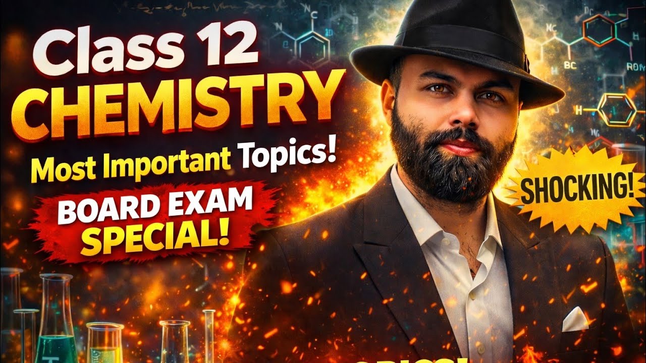 🔴Chapter wise Most Important Topic for Class 12 Boards | Class 12 Chemistry | 2026