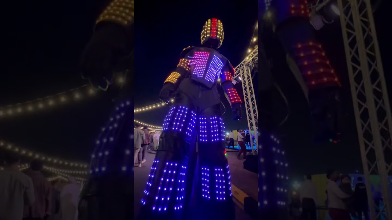 &lsquo;Light-man at Light festival | Sharjah UAE