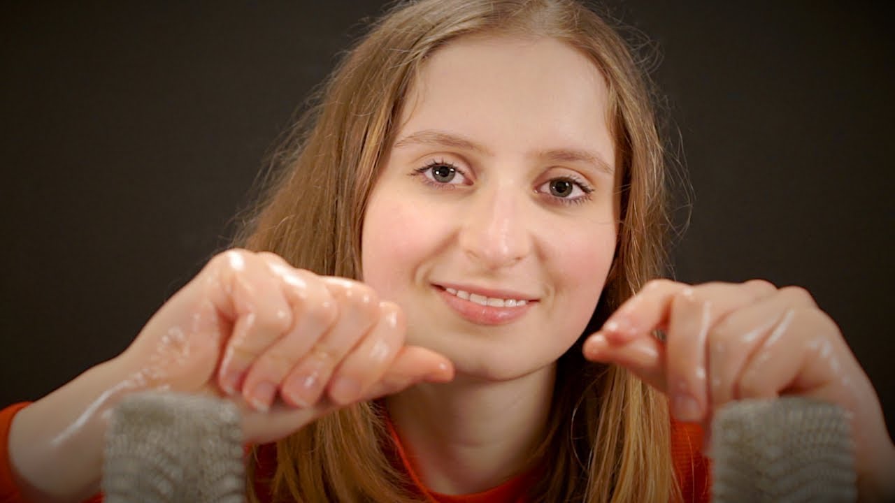 ✨ ASMR 👑 Slow And Gentle Hand Sounds With Lotion 💦 (Soft whispers)