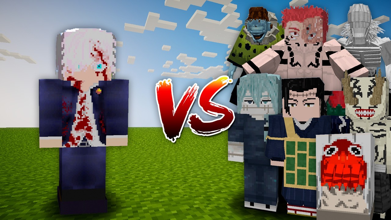 Satoru Gojo School (No Infinity) vs Cursed Spirits