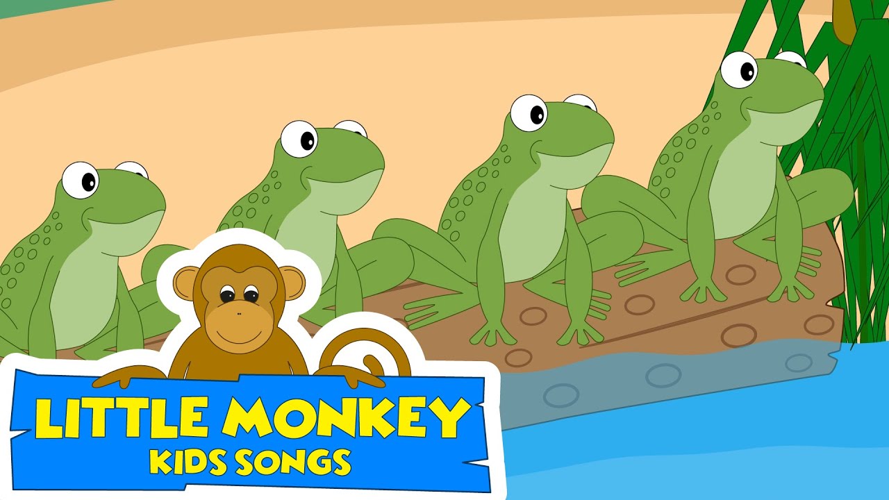 Five Little Speckled Frogs | Five Frogs | Kids Songs & Nursery Rhymes | @LittleMonkeyKidsSongs