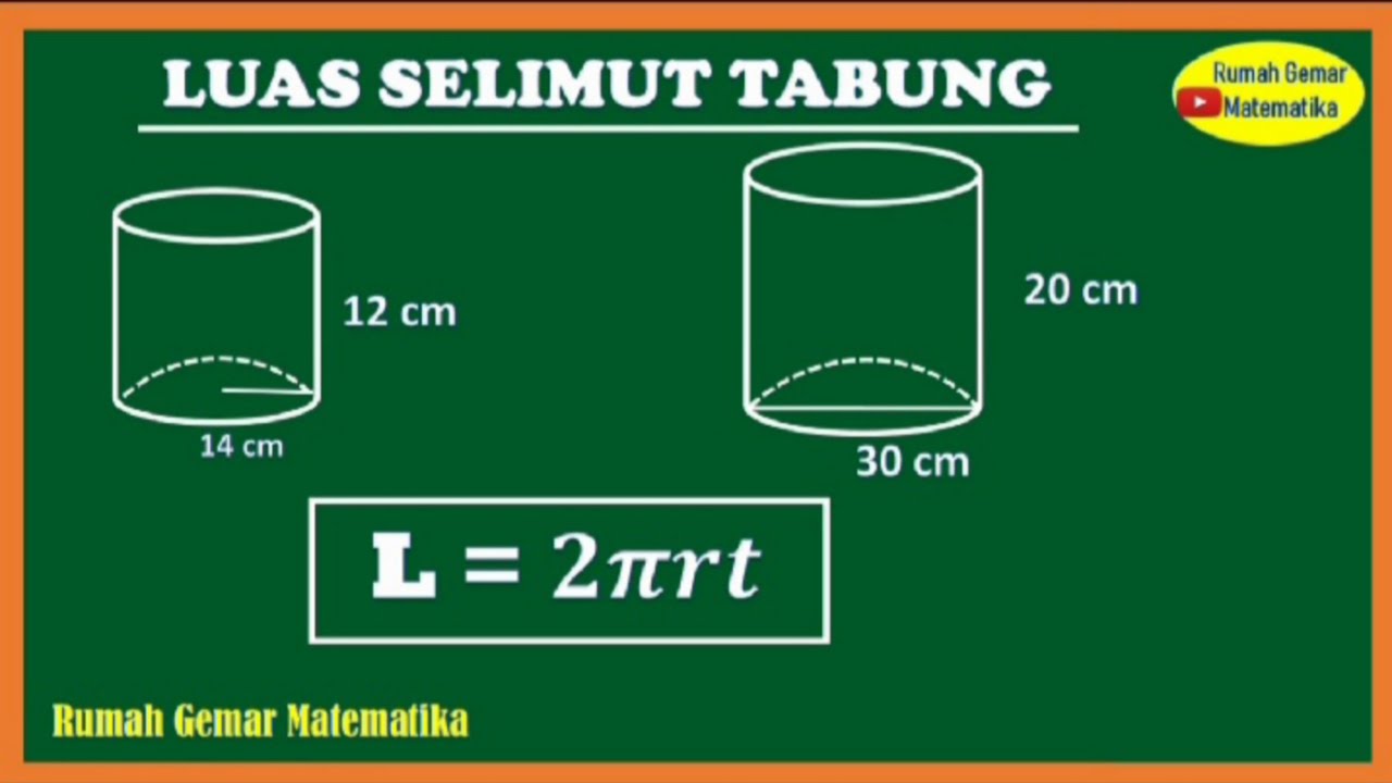CARA MENGHITUNG LUAS SELIMUT TABUNG